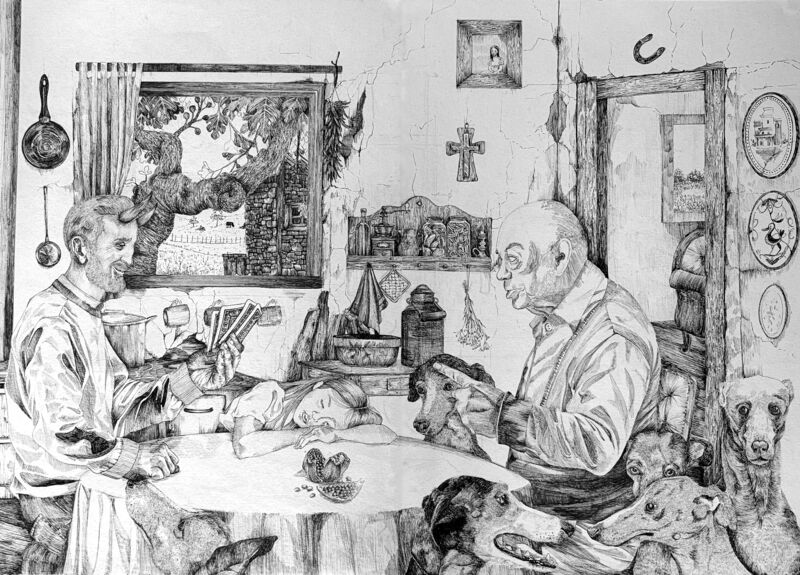 The country house - a Digital Graphics and Cartoon by Sonja Lindhorst